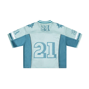 เสื้อแฟนอเมริกันฟุตบอลชาย ชุดกีฬา พิมพ์โลโก้ได้ตามต้องการ ผลิตจากโพลีเอสเตอร์ 100% ระบายอากาศได้ดี ซับเหงื่อ ราคาขายส่ง - Product Image 2