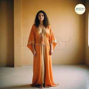 เดรสคาฟตันสไตล์โมรอคแคนสำหรับผู้หญิงพิมพ์ลายทันสมัยสำหรับเดือนรอมฎอนดูไบอาบายา - Product Image 2