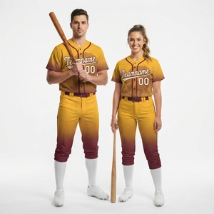 Maillot de baseball respirant de bonne qualité, design personnalisé, multicolores, 100 % polyester, logo personnalisé, maillots d'équipe unisexes pour adultes - Product Image 2