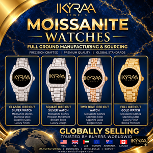 Elegante Reloj Unisex de Lujo con Movimiento de Cuarzo, Caja Cuadrada, Correa con Diamantes Moissanite de Corte Radiante y Esfera con Números Romanos - Product Image 5