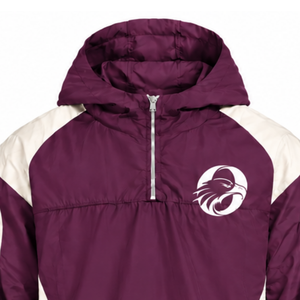 Mens Plum Neutral Contrast Color Windbreaker <b>Hoodie</b> <b>Lightweight</b> Quarter Zip Pullover Running Travel Outdoor Sports Jacket - Product Image 3