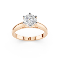 Bague pour femme en or plaqué, diamant synthétique de laboratoire de couleur E, taille brillant rond, certifié IGI, largeur 3,5 mm, 10k 14k 18k, bijoux de luxe