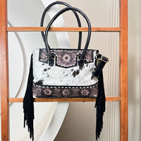 Sac fourre-tout à franges dissimulé en cuir usiné à la main haut de gamme de grande capacité à la mode vintage sacs à bandoulière en cuir véritable pour femmes