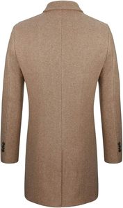 Manteau d'hiver long pour homme, épais, matelassé, chaud, à capuche, coupe-vent, imperméable, veste d'extérieur pour l'hiver - Product Image 5