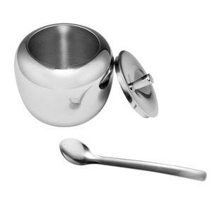 Stainless Steel <b>Spice</b> & Herb Bowl <b>Jar</b> With Stand Holder Mirror Polished Herb Storage Container Kitchen Accessory Dust Resistant - Product Image 5