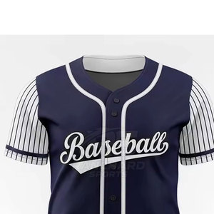 Classic Baseball Jersey Mens Button <b>Down</b> Sportswear Lightweight Athletic Training Uniform Mens Baseball Jersey - Product Image 6