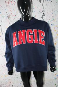 Sweat-shirts ANGIE à col montant 450 GSM avec broderie personnalisée, coupe ample et carrée, en molleton 100% coton French Terry - Product Image 1