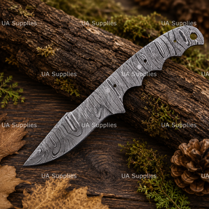 Hojas de Cuchillo de Acero de Damasco Hechas a Mano con Punta Caída, 0.5mm de Grosor, para Caza, Fabricación de Cuchillos Personalizados, Proyectos DIY, Fábrica OEM - Product Image 6