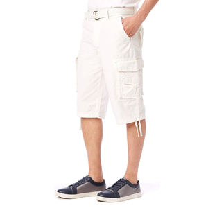 Shorts cargo urbains pour hommes, fermeture à cordon, toile, coupe ample, vêtements utilitaires d'été pour l'extérieur, broderie personnalisée, haute qualité. - Product Image 5