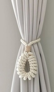 Sujetador de Cortina de Macramé, Hecho a Mano, Estilo Marino, Náutico, Moderno - Product Image 2