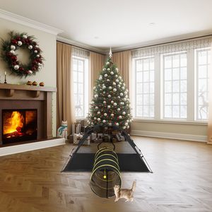 Tenda Gioco Portatile per Gatti da Esterno, Tunnel/Recinto per Animali Domestici da Interno/Esterno per Gatti e Piccoli Animali, Include Tubi per Esercizio e Ruote - Product Image 6