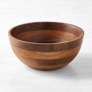 Bol en bois d'acacia fait main, design minimaliste, pour servir les aliments, cadeau, bol décoratif, design minimaliste - Product Image 1