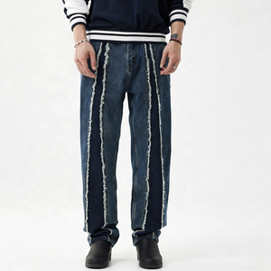 Jeans en denim coupe droite personnalisés, coupe classique, denim brut rigide, fabricant OEM, fournisseur d'usine - Product Image 1