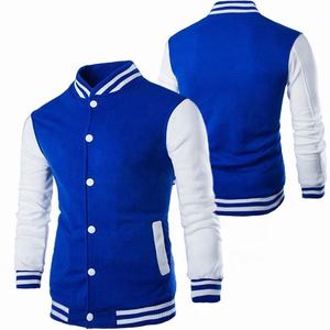 <b>Men's</b> Winter Button Custom Baseball <b>Varsity</b> <b>Jacket</b> Plain Dyed Best Selling Unisex College Letterman <b>Bomber</b> <b>Jacket</b> - Product Image 2
