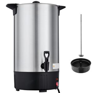 Dispenser di Caffè Commerciale in Acciaio Inox da 100 Tazze 15 L, Erogatore di Bevande Calde con Rubinetto Anti-Goccia, Preparazione Rapida - Product Image 1