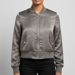 Blouson Bomber Homme Zippé de Haute Qualité avec Col Montant Personnalisé en Tissu Toile Épais Imprimé pour l'Hiver – Vente en Gros - Product Image 3