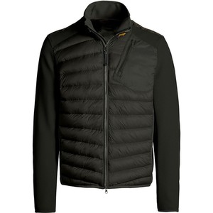 Blouson matelassé bleu marine pour homme, coupe-vent en polyester, manteau d'hiver, col montant, fermeture éclair, coupe droite, couleur unie 2026 - Product Image 4