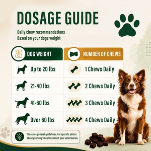 Private Label Pet Multivitamin Chews for Dogs & Cats Glucosamine Probiotic <b>Supplement</b> Fast Absorption Joint Skin & Coat Health - Product Image 5