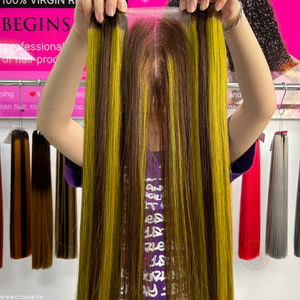 ผมแท้เวียดนามแบบ Remy 100% เวอร์จิ้น  แบบเย็บสองชั้น น้ำหนัก 100 กรัม  ผมตรงสลวยเป็นลอน จากเวียดนาม - Product Image 6