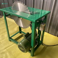 Scie à table portative 220V pour usage domestique, petite scie à bois intégrée pour couper le bois de chauffage et les bûches
