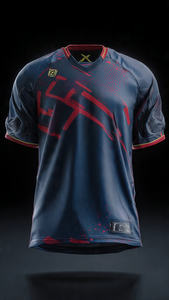 Maillot de lacrosse OEM par sublimation pour homme, avec numéro d'équipe imprimé, hauts de maillot de lacrosse pour homme, 100 % polyester, tenue de lacrosse sublimée - Product Image 2