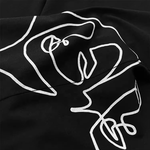 Camiseta de Gran Tamaño con Hombros Caídos, Estilo Urbano, Mezcla de Algodón Premium, Tela Suave y Transpirable, Diseño Personalizado para Hombre - Product Image 2