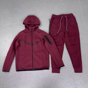 Survêtement Homme Slim Fit en Polaire Technique Uni avec Cordon de Serrage - Décontracté, Respirant et Écologique, Léger, Grandes Tailles, Vêtements de Sport - Product Image 3