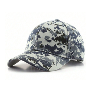 Casquette de baseball camouflage 6 panneaux OEM Injae Vina Vietnam Casquette en toile unisexe personnalisée pour le sport Streetwear Plage cycliste incurvée à la mode - Product Image 1
