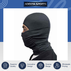 Masque de vélo intégral en poly-spandex avec extensibilité 4 directions et cagoule convertible, qualité garantie à 100 %, vendu par un exportateur mondial - Product Image 3