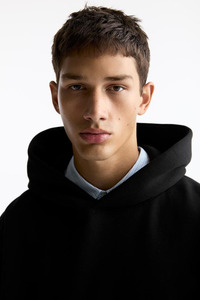 OEM Blank Oversized Cheap Pullover Custom LOGO Breathable 100% Cotton French Terry Drop Shoulder Hoodies - Product Image 4