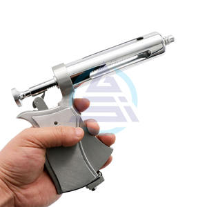 Pistolet seringue réglable 50 ml, automatique, continu, en acier inoxydable, pour la vaccination des bovins, porcs, moutons et animaux d'élevage - Product Image 5