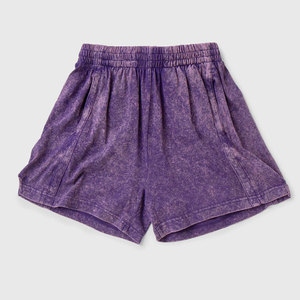 <b>Women's</b> High <b>Waist</b> Tie Dye Cotton Spandex <b>Shorts</b> Loose Fit Breathable <b>Elastic</b> <b>Waist</b> Casual Style With Pockets - Product Image 6