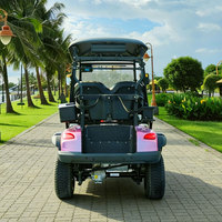 Voiturette de golf électrique 2 places avec benne en alliage d'aluminium pour complexe hôtelier et villa