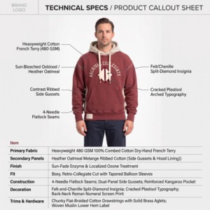 Sudadera con Capucha y Cremallera Unisex de Algodón Sólido French Terry, Corte Regular, Casual, Invierno, Ecológica, Estilo Universitario - Product Image 4