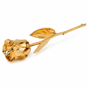Rosa Real Bañada en Oro de 24K de Lujo, Hecha a Mano, con Logotipo Personalizado de Fábrica, para el Día de San Valentín, Día de la Madre, Aniversario - Product Image 1