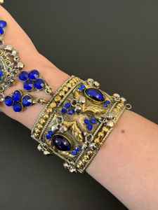 Nouvelle conception, collier de style paon de qualité supérieure avec ensemble de boucles d'oreilles pour femmes, pour mariage, Eid et tenues de soirée, ensembles de bijoux pour femmes - Product Image 2