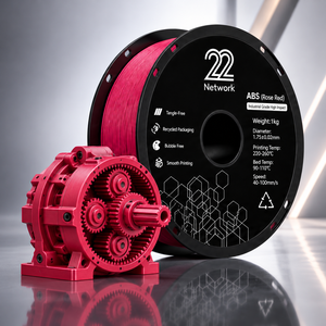 Filamento para Impresora 3D ABS Rojo Rosa 22 Network, 1.75mm, 1kg, Grado Industrial, Alto Impacto - Product Image 1