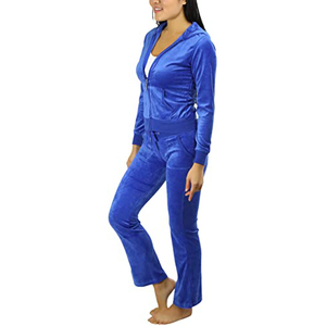 Conjuntos Deportivos de Moda para Mujer, con Cierre Frontal, de Felpa Gruesa de Algodón, para Entrenamiento - Product Image 3