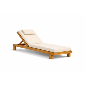 ARTERRA - Juego de Tumbonas de Teca Premium para Exteriores con Ruedas, Resistentes al Agua y a la Intemperie, para Playa, Resort, Patio - Product Image 2