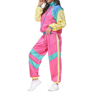 Ensemble de survêtement en soie triple teinte 2 pièces, durable, avec logo, pour les loisirs, respirant, 100% soie - Product Image 4