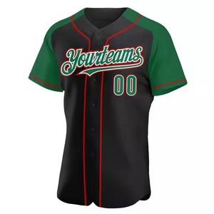 Vente en gros de chemises de baseball pour hommes en polyester respirant 100% antibactérien, uniformes de baseball personnalisés à manches courtes - Product Image 2