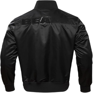 แจ็คเก็ตวาร์ซิตี้ผ้าซาตินสั่งทำพิเศษจากสหรัฐอเมริกา คุณภาพพรีเมียม โลโก้สั่งทำได้ แจ็คเก็ตบอมเบอร์ผู้ชาย เสื้อผ้ากีฬาทันสมัย รับสั่งซื้อจำนวนมาก - Product Image 2
