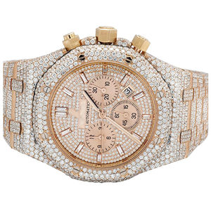 Iced Out Moissanite VVS Diamond Luxury Hip Hop Fashion <b>Men</b> Stainless Steel <b>Quartz</b> <b>Watch</b> 20mm Band - Product Image 1