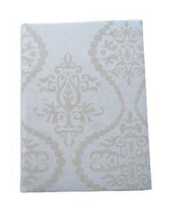 Album photo en papier de coton recyclé fait main de haute qualité, couleur crème, avec motif imprimé floqué – Offre spéciale - Product Image 1