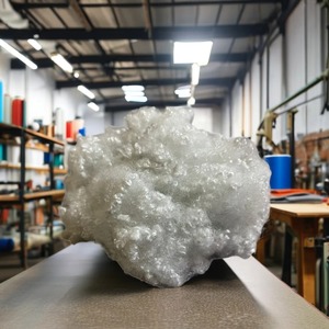 Recycled 7D HCS White Flame Retardant 100% Polyester Fiber GRS Certified Vikohasan Siliconized for Sofa <b>Cushion</b> <b>Filling</b> - Product Image 1