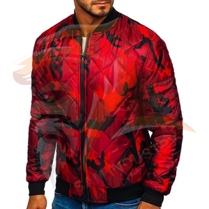 Custom Printed <b>Lightweight</b> Bomber <b>Jacket</b> <b>for</b> <b>Men</b> 100% Polyester Breathable New Design High Street Style Bomber Winter <b>Jacket</b> - Product Image 5