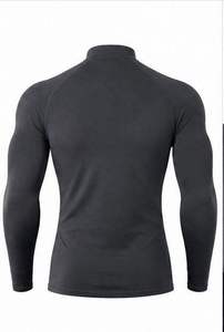 <b>Men's</b> Polyester <b>Cycling</b> <b>Jersey</b> | <b>Long</b> <b>Sleeve</b> Quick Dry Athletic with High Neck and Full Zip for All Season Riding OEM - Product Image 2