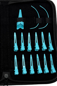Matte Black Color Most Selling Hair Extension Tools Kit Surgical Grade Stainless Steel Included Scissors <b>Pliers</b> Looping Hook <b>Set</b> - Product Image 2
