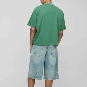 T-shirt pour homme à manches courtes, col rond, 100% coton tricoté, respirant, confortable, décontracté, streetwear, mode estivale - Product Image 4