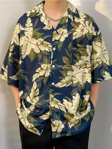 Chemise décontractée pour homme, fabrication OEM/ODM, toile unie, séchage rapide, haute qualité, manches courtes, vente en gros, personnalisable en vrac - Product Image 6